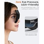 Sleep Masks for Side Sleeper Women Men 3 Pack: Patented Light Blocking Design for Sleeping - 3D Zero Eye Pressure Lash Extension Eye Covers - Memory Foam, Airplane Travel Essentials, Blindfold - Image 3