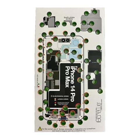 DottorPod iScrews Compatible With iPhone 14 Pro 14 Pro Max Screw Holder Tray Organiser Guide, White Cover