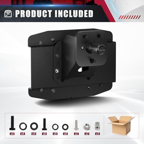 EYOUHZ for Wrangler JL Oversize Spare Tire Mount Carrier up to 40 inches Compatible with 2018-2025 Jeep Wrangler JL JLU with a Rear-view Camera Slot (Camera not Included) Heavy Duty Rear Wheel Bracket