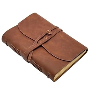 CooLeathor Large Notebook Journal - Genuine Leather Journals for Writing A4 Size Diary 8x10 Inch, Notepad For Women and Man, Gifts, Work, Travel Dark Brown