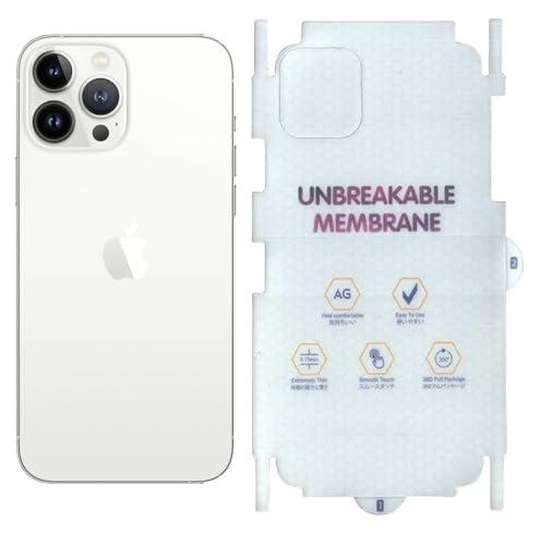 Image of MACLEN Matte Finish Full Body Cover Back Protector Compatible with iPhone 12 Pro | Unbreakable Membrane Scratch Guard Full Fit Protective, Case Friendly, (Back & Side) (Pack of 1)