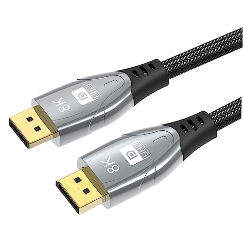 Hemobllo 1m Display Port Cable Version Extension Cable for Monitor High-Definition Video Audio Transfer Shell Connects Laptops to Projectors Tvs