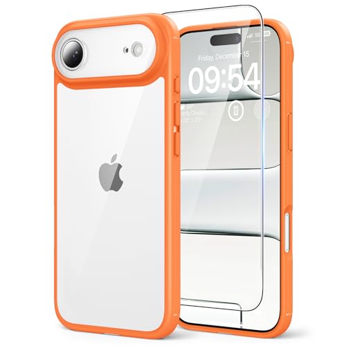 TAURI fĂĽr iPhone Air HĂĽlle 6,5" mit Schutzfolie - Cosmic Orange