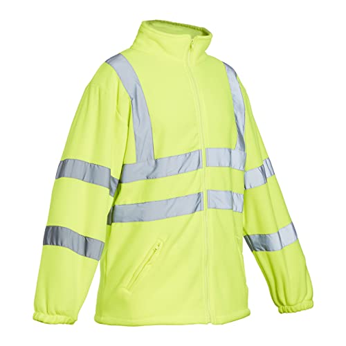 Blackrock Men's Hi-Vis Fleece Jacket - Yellow, X-Large