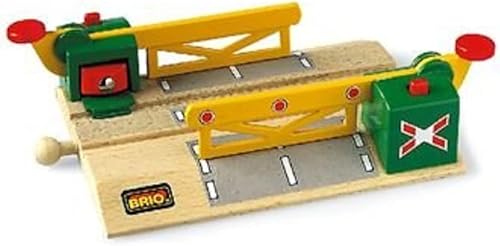 BRIO World 33750 - Cruce de acción magnética, accesorio de tren de juguete de madera para niños a partir de 3 años