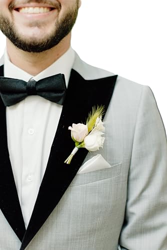 The Lapel Project Black Peak Velvet Lapel Set