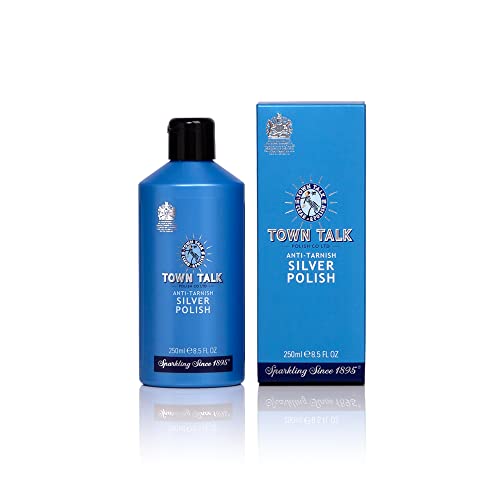 Town Talk Anti-Tarnish Silver Polish 250 ml | Heavy Tarnish Cleaner for Silverware & Cutlery