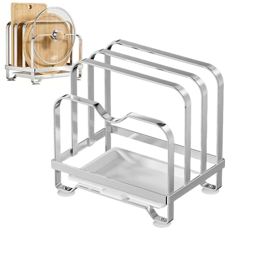 Support de couvercle de casserole pour comptoir pour stopper les taches de cuisson