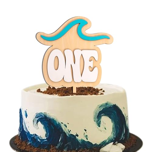 CIEQR Ocean Wave Cake Topper for 1st Birthday