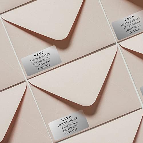 260 Gold Personalised Stickers Labels, 38.1mm x 21.2mm Small Printed Sticky Address Labels for Envelopes, Return Address, Parcels, and Greetings Cards Gifts