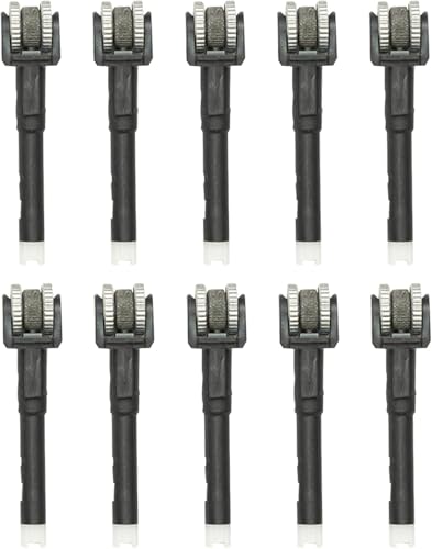 10 Pack Lighter Flint Barrel Replacement Kit with Striker Wheels, Refillable Ignition System Metal Flint Tube Mechanism for Standard Lighters (Large Size)