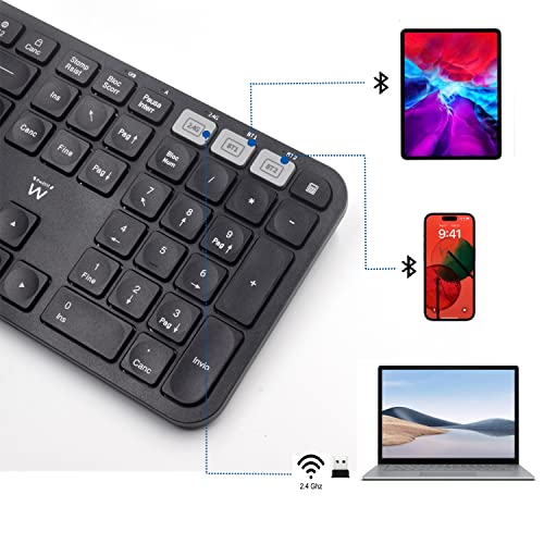 Clavier sans fil multi-connexion Ewent EW3275 pour tablette Android et iOS - 3
