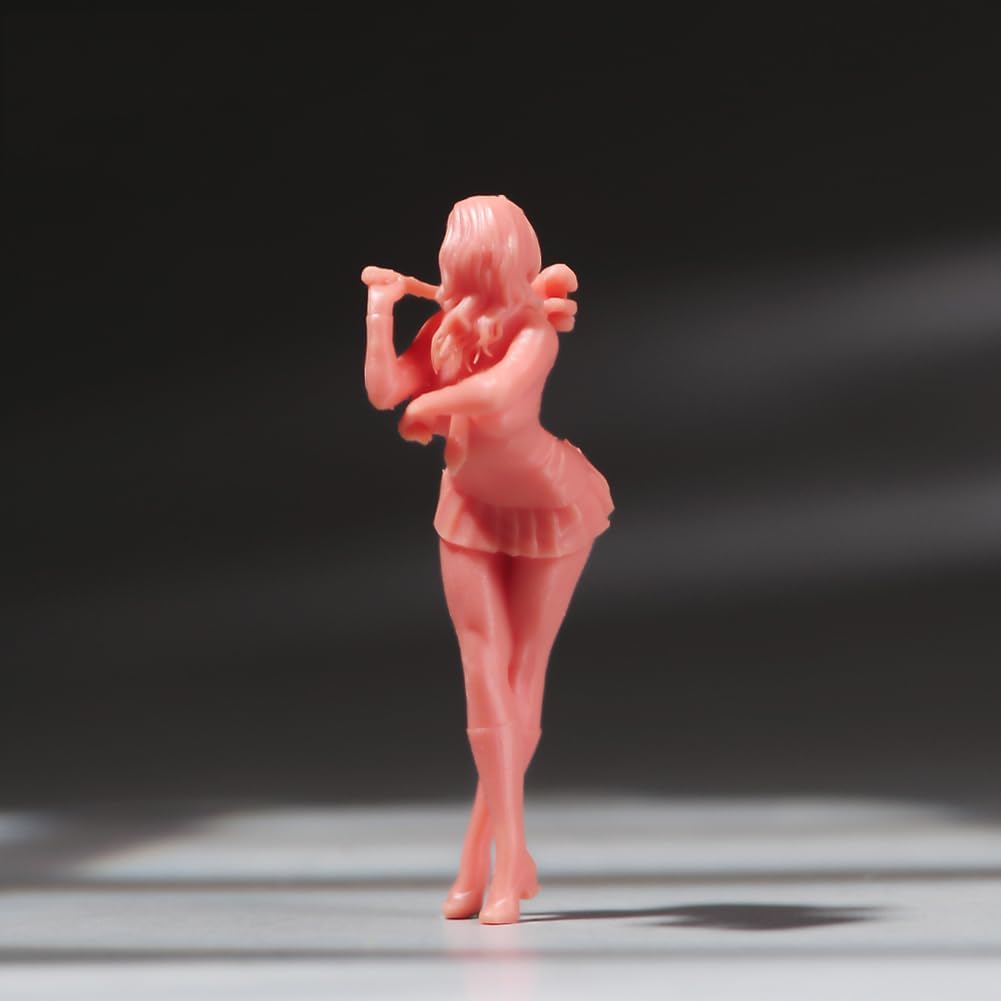 Painted Miniatures 1/18 1/24 1/64 1/43 1/87 Scale Magic Beauty Girl Scene Props Figure Dolls Unpainted Model for Cars Vehicles (Painted, 1/43 Scale)