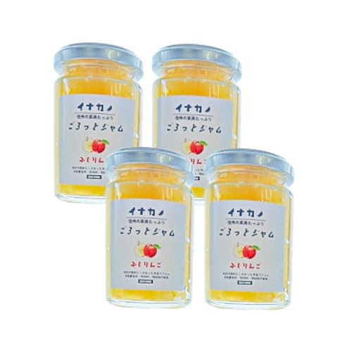 [Amazon.co.jp限定]センドイット イナカノ ごろっとジャム ふじりんご 140g×4本セット[信州中野]大容量