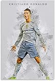 Leinwandbilder 60x90cm Ungerahmt Fußballer CR7 Cristiano Ronaldo Poster Leinwand Home Decor Print Interior Gemälde Wandkunst