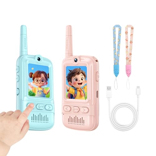 Talkies-walkies vidéo enfant : jeu de communication bidirectionnelle pour camping et voyage