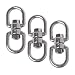COSMOS Pack of 3 Smooth Hanging Basket Spinners Swivel Hook for Hanging Plants Chimes Bird Feeder