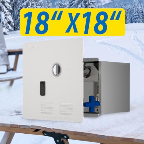 Eyoo 18 x 18 Inches RV Water Heater White Door. ONLY Door kit for Eyoo RV water heaters by Eyoo - Used condition - Image 6