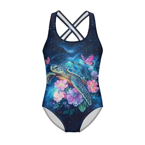 Image of Girls One Piece Swimsuits Size 5-14 Kawaii Gymnastics Leotard for Beach Vacations