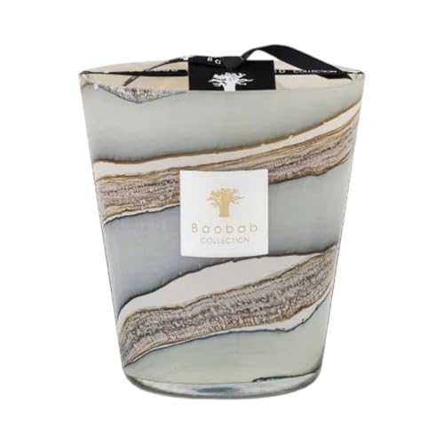 Baobab Collection Sand Sonora Luxury Scented Candle Saffron Myrrh Patchouli Fragrance 4-7 Wicks Handblown Glass (Max 16)