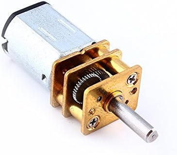 Yosoo Micro DC 6V 12V Speed Reduction Motor with Full Metal Gearbox Replacement N20 Shaft Diameter Reduction Gear Motor for RC Car, Robot Model, DIY Engine Toys(6V, 150RPM)