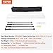 VEVOR Dust Barrier Poles, 12 Ft Poles with 4 Telescoping Poles, Carry Bag, and 32.8x13.12 Ft Plastic Film, for Interior Decoration and Painting Projects