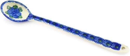 Miniatura 2 de Cuchara de cerámica polaca amapolas azules de 7 pulgadas