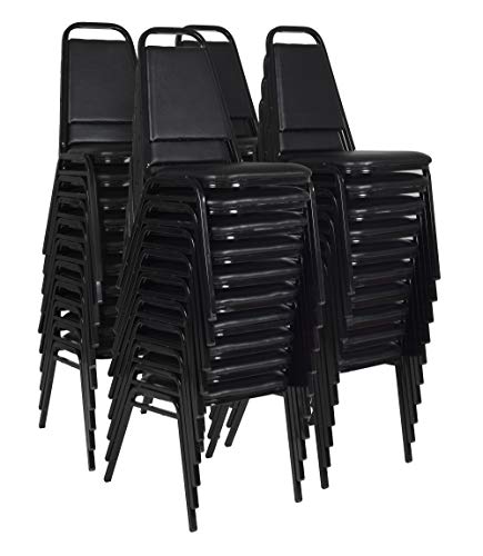 Regency 8029 Stackable Cushioned Restaurant Chair Black