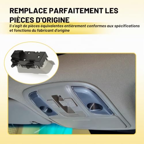 LDLRevX Bouton Toit Ouvrant 8X0959613 Pour A1 A3 Q3 RS3 2012-2018 – vue 5