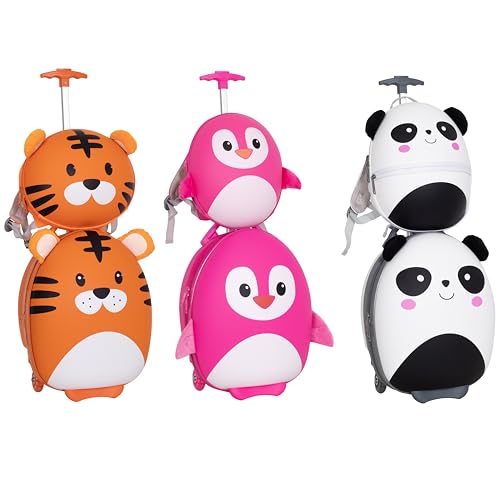 Set Trolley E Zaino Small Rigido Sj Gang Fancy Animals