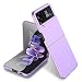 Produktbild FTRONGRT Hülle für Samsung Galaxy Z Flip4, Ultra Dünn, Leicht, Anti-Kratzer, Stoßstange Hardcase Handyhülle für Samsung Galaxy Z Flip4-Traum Lila