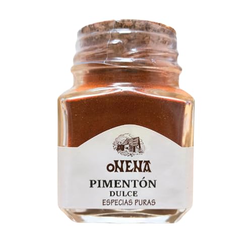 Pimentón De La Vera DOP Tarro de 50 Gr - Pimenton De La Vera Dulce Auténtico, Pimentón Dulce Ahumado Tradicional Ideal Para Cocinar, Pimenton dulce