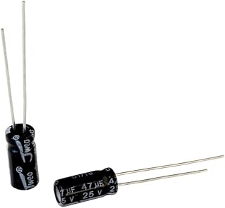 電解コンデンサ 25V 47μF 5x11mm 10個入り