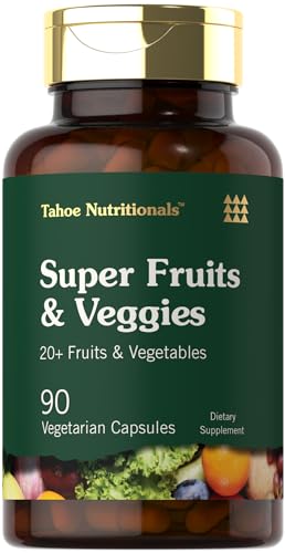 Tahoe Nutritionals Super Fruits and Veggies Capsules | 90 Count