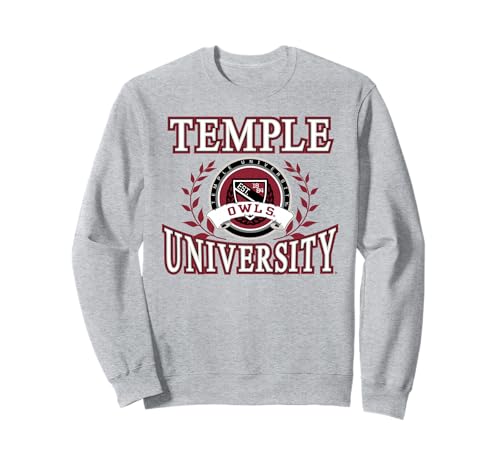 Temple Owls Laurels Gray Officially Licensed Sweatshirt