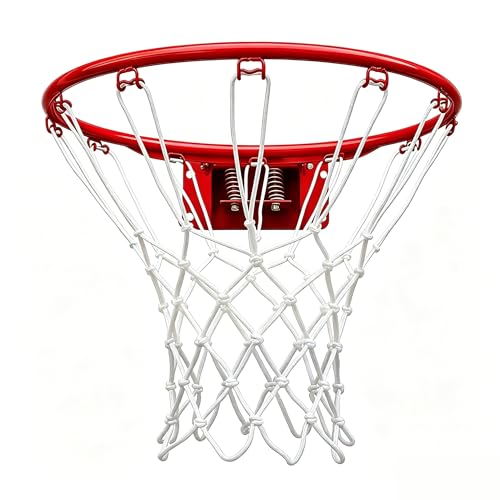 Rakon 18" Basketball Rim Replacement Heavy Duty Wall Mounted Basketball Hoop with All Weather Steel Ring Outdoor Indoor Basketball Goal for Backboard, Driveway Garage Backyard & School Court