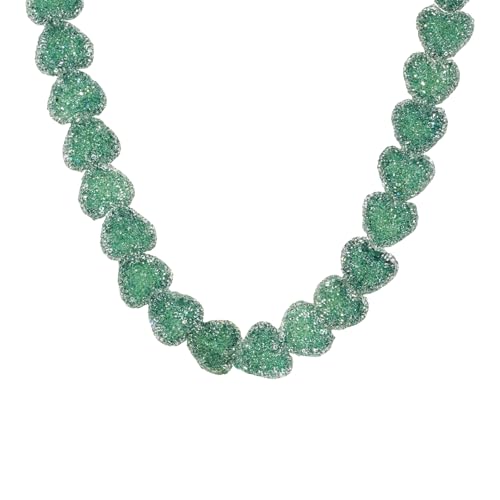 Collar de corazón de resina ideal para regalar en uso diario