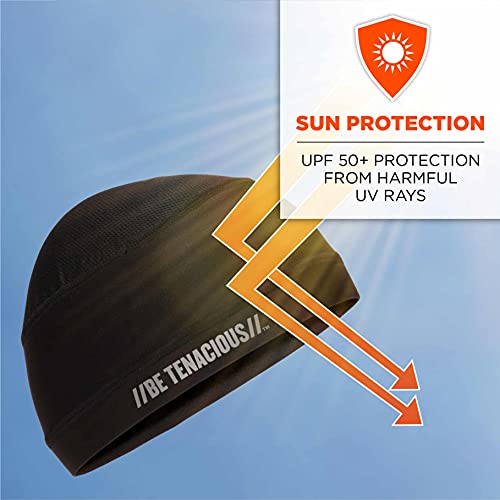 Ergodyne - 12686 Chill Its 6632 Cooling Skull Cap, Sweat Wicking Helmet Liner, Upf 50 Sun Protection Black #TOP4