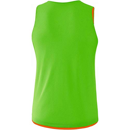 Erima Unisex Erwachsene Wende- Markierungshemd (3242002), orange/Green, L