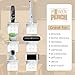Double Wall Outlet Shelf with Cord Storage Strap – Bathroom Shelf for Electric Toothbrush and Toiletries – Small Wall Shelves for Homepod Mini, Echo Dot Stand – Easy Install, White, 2-Pack