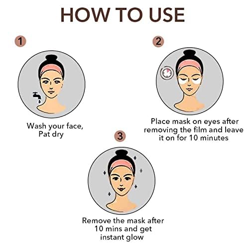 Image of O3+ Caffeine Bomb Anti Dark Circle Eye Patch & Eye D Tan, Reduces dark circle| Reduces Puffiness | Brighten and Awakens (single use only) 5G