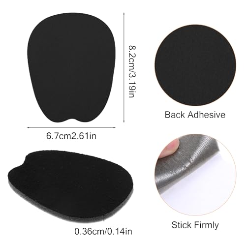 3 pares de almohadillas de fieltro para lengüeta de zapato miniatura 2