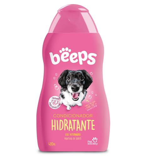 Beeps Condicionador Hidratante 500ml Beeps para Cães, Pet Society
