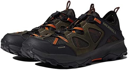 Merrell Men's Speed Strike Leather Sieve Water Shoe, Olive, 10 | Image 5