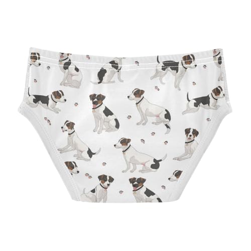 Wusikd White Black Dog Boys' Underwear Cotton Boys Briefs Soft Toddler Underwear 2T2