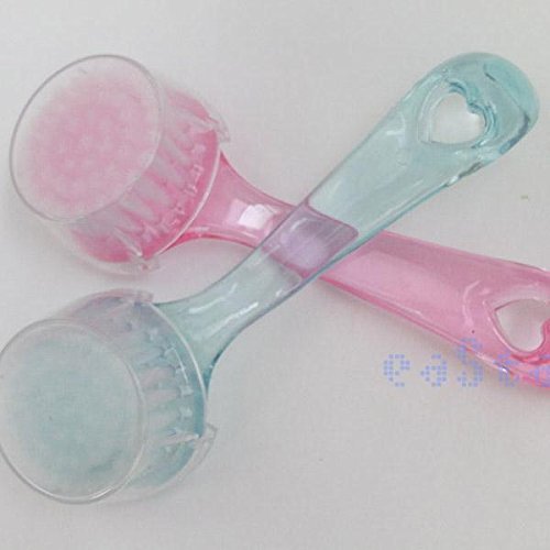 Roto - 2pcs of Nylon Transparent Exfoliating Facial Brush with Cover for Clean Skin and Pores