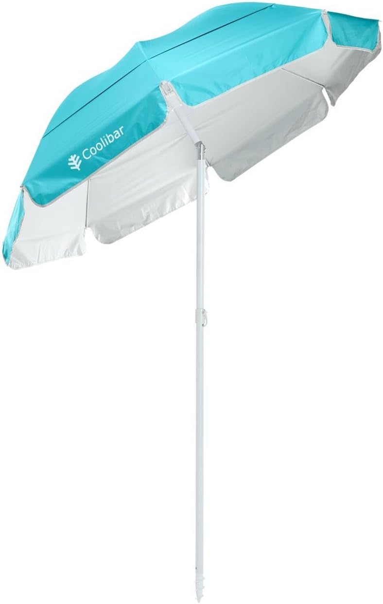 Beach Umbrella - UPF 50+ Sun Protection - Intego in Coolibar Blue