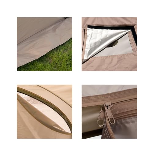 Mountainhiker Dome Tent for 5-10 People, 4-Season Waterproof Camping Tent with UV Protection, Chimney Hole, Easy Setup, Lightweight Outdoor Shelter for Family & Group Camping by Mount peak - Image 4