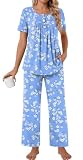 Bestbee Womens Pajama Sets 2 Piece Fall Outfits Sleepwear Ladies Pj Set 2X