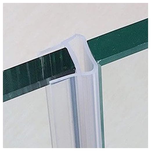 Door Seal, Shower Door Seal Strip, Glass Shower Door Sweep, 39 Inch x 3 Pack Frameless Shower Door Sweep to Stop Shower Leaks, U Type, Fit for 10mm (3/8") Glass Door